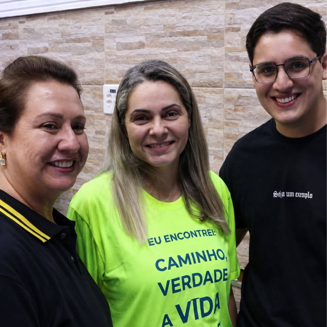 Momento de batismo na igreja